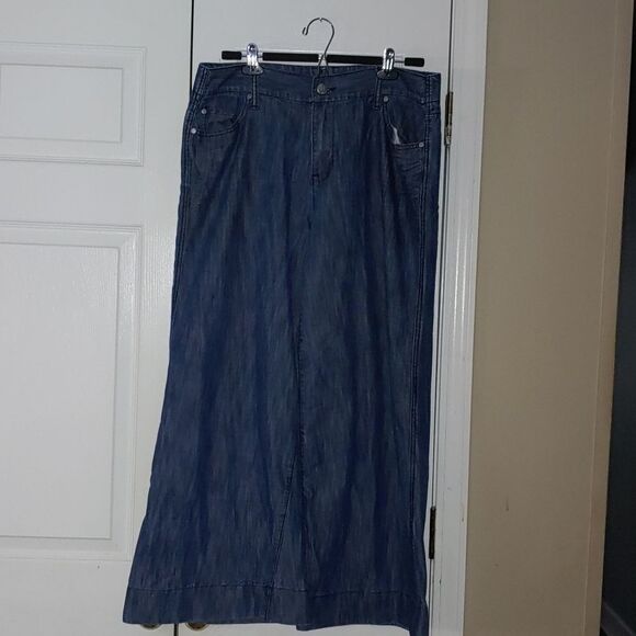 Drama  jean denium jacket and wide leg jean set  NWOT - Picture 3 of 12